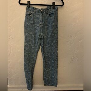 Redberry Paisley Jeans Small